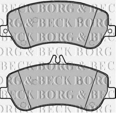 BORG & BECK bbp2210 -  Комплект тормозных колодок, дисковый тормоз